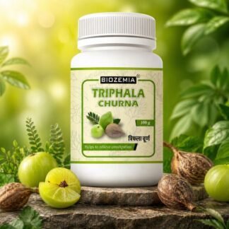 BIOZEMIA TRIPHALA CHURNA POWDER | Ayurvedic Digestive Wellness Supplement | Herbal Gut & Detox Support | Natural Daily Care Powder | 100g