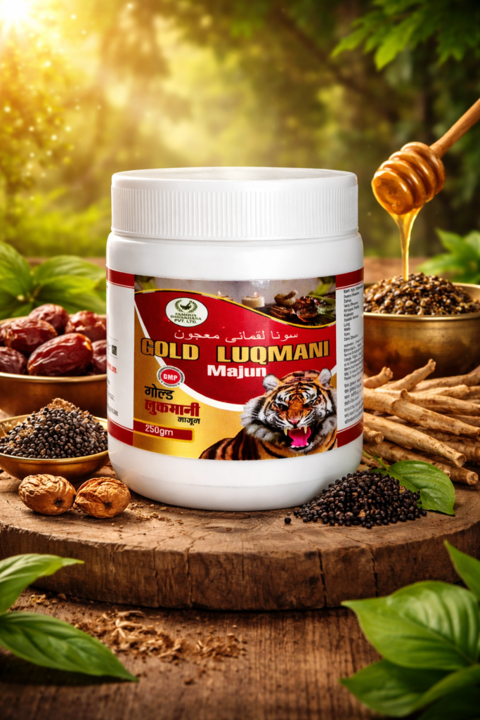 Gold Luqmani Majun 250g | Ayurvedic Herb staminas Energy & Booster for Men | Natural Vitality & Strength Powder