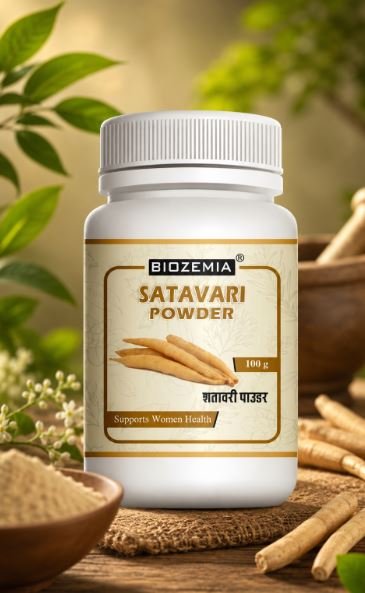 BIOZEMIA SATAVARI POWDER | HERBAL WOMEN WELLNESS POWDER | NATURAL AYURVEDIC NUTRITION SUPPORT | DAILY HEALTH & VITALITY CARE