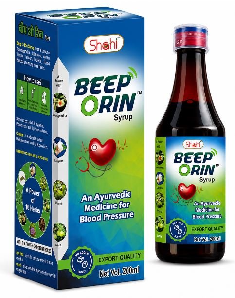 SHAHI BEEP ORIN AYURVEDIC HERBAL WELLNESS SYRUP | 16 HERB FORMULA | DAILY HEART & CIRCULATORY WELLNESS SUPPORT | SUGAR FREE | 200 ML