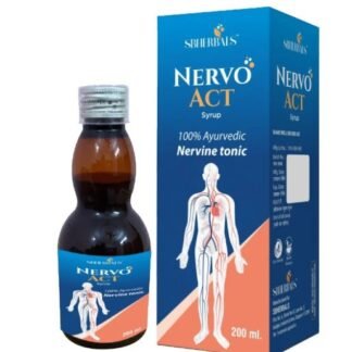 SBHERBALS NERVO ACT AYURVEDIC HERBAL WELLNESS SYRUP | DAILY NERVOUS SYSTEM SUPPORT | HERBAL HEALTH TONIC | 200 ML