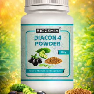 BIOZEMIA DIACON-4 HERBAL WELLNESS POWDER | Karela Jamun Methi Blend | Ayurvedic Daily Health Support Powder | Natural Wellness Formula for Men & Women