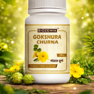 BIOZEMIA GOKSHURA CHURNA POWDER | Herbal Ayurvedic Wellness Supplement | Natural Vitality & Stamina Support | Daily Health Care Powder | 100g Style ID: dfIYArLf