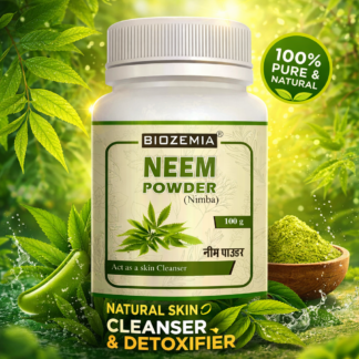Biozemia Neem Powder 100g | Natural Neem Leaf Powder for Skin Care, Hair Care & Face Pack | Ayurvedic Neem Powder